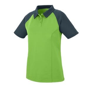 Augusta Sportswear 5405 - Ladies Scout Polo Lime/ Slate