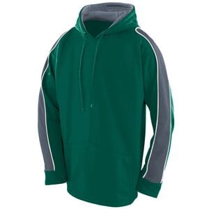 Augusta Sportswear 5524 - Youth Zest Hoodie Dark Green/ Graphite/ White