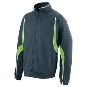 Augusta Sportswear 7711 - Youth Rival Jacket Slate/Lime/White