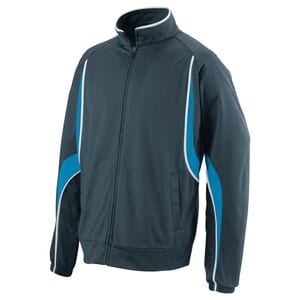 Augusta Sportswear 7711 - Youth Rival Jacket Slate/ Power Blue/ White