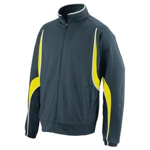 Augusta Sportswear 7711 - Youth Rival Jacket Slate/ Power Yellow/ White
