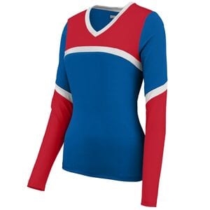 Augusta Sportswear 9211 - Girls Cheerflex Rise Up Shell Royal/Red/White