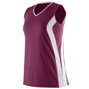 Augusta Sportswear 1235 - Ladies Triumph Jersey Maroon/White