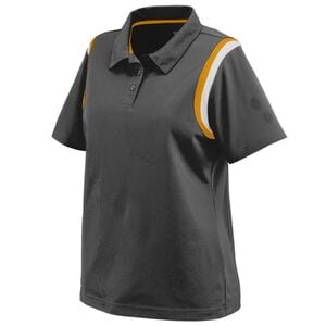 Augusta Sportswear 5048 - Ladies Genesis Polo Black/Gold/White