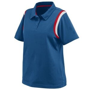 Augusta Sportswear 5048 - Ladies Genesis Polo Navy/Red/White