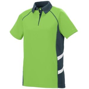 Augusta Sportswear 5027 - Ladies Oblique Polo Lime/ Slate/ White