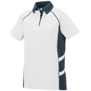 Augusta Sportswear 5027 - Ladies Oblique Polo White/ Slate/ White