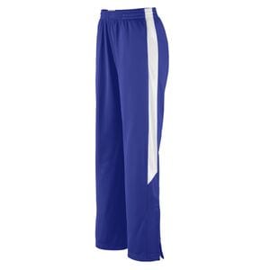 Augusta Sportswear 7752 - Ladies' Brushed Tricot Medalist Pants Purple/White