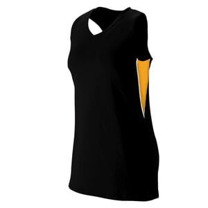 Augusta Sportswear 1290 - Ladies Inferno Jersey Black/Gold/White