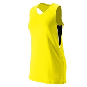 Augusta Sportswear 1290 - Ladies Inferno Jersey Power Yellow/ Black/ White