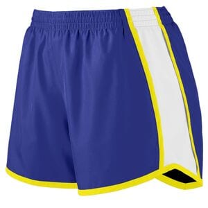 Augusta Sportswear 1265 - Ladies Pulse Short Purple/White/Power Yellow