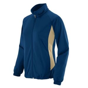Augusta Sportswear 4392 - Ladies' Brushed Tricot Medalist Jacket Navy/Vegas Gold