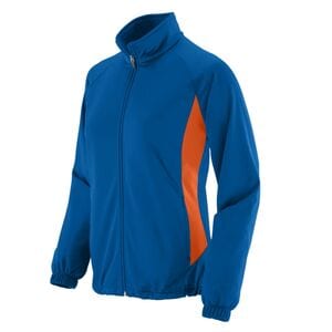 Augusta Sportswear 4392 - Ladies' Brushed Tricot Medalist Jacket Royal/Orange