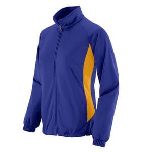 Augusta Sportswear 4392 - Ladies' Brushed Tricot Medalist Jacket Purple/Gold