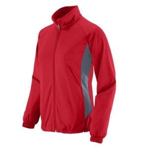 Augusta Sportswear 4392 - Ladies' Brushed Tricot Medalist Jacket Red/Graphite