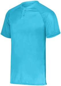 Augusta Sportswear 1565 - Attain Wicking Two Button Baseball Jersey Power Blue