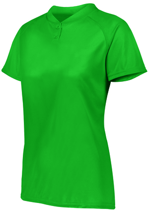 Augusta Sportswear 1567 - Ladies Attain Wicking Two Button Softball Jersey