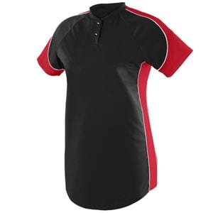 Augusta Sportswear 1532 - Ladies Blast Jersey Black/Red/White