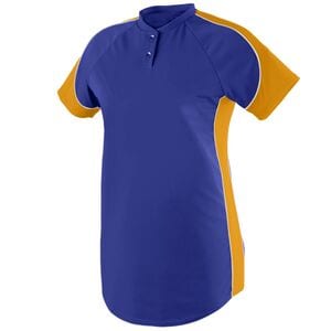 Augusta Sportswear 1532 - Ladies Blast Jersey Purple/ Gold/ White