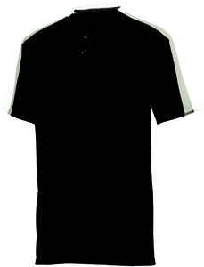 Augusta Sportswear 1558 - Youth Power Plus Jersey 2.0 Black/ White/ Silver Grey