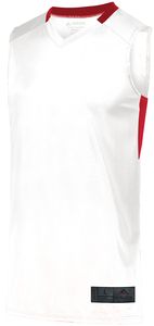 Augusta Sportswear 1730 - Step Back Basketball Jersey Blanco / Rojo