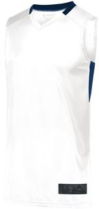 Augusta Sportswear 1730 - Step Back Basketball Jersey Blanco / Azul marino