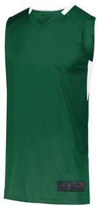 Augusta Sportswear 1730 - Step Back Basketball Jersey Dark Green/White