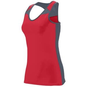 Augusta Sportswear 2426 - Ladies Zentense Tank Red/Graphite