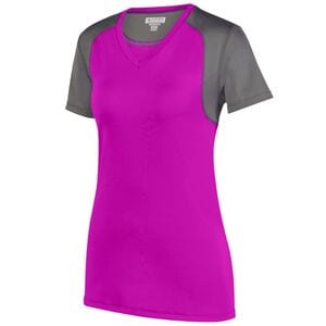 Augusta Sportswear 2517 - Ladies Astonish Jersey Power Pink/ Graphite