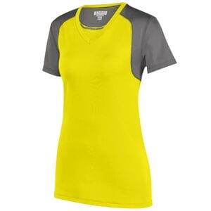 Augusta Sportswear 2517 - Ladies Astonish Jersey Power Yellow/ Graphite