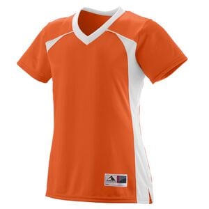 Augusta Sportswear 263 - Girls Victor Replica Jersey Orange/White
