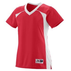 Augusta Sportswear 263 - Girls Victor Replica Jersey Red/White