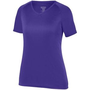Augusta Sportswear 2792 - Remera Attain con mangas Raglán con propiedades que absorben la humedad de mujer  Púrpura