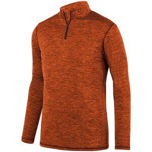 Augusta Sportswear 2955 - Intensify Black Heather 1/4 Zip Pullover Naranja