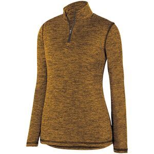 Augusta Sportswear 2957 - Ladies Intensify Black Heather 1/4 Zip Pullover Oro