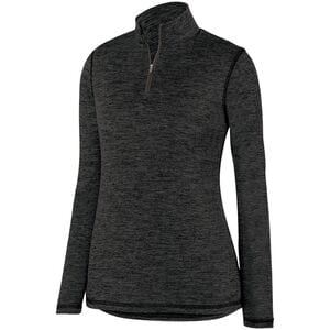 Augusta Sportswear 2957 - Ladies Intensify Black Heather 1/4 Zip Pullover Negro
