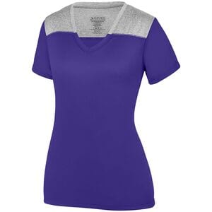 Augusta Sportswear 3057 - Ladies Challenge T Shirt Purple/ Graphite Heather