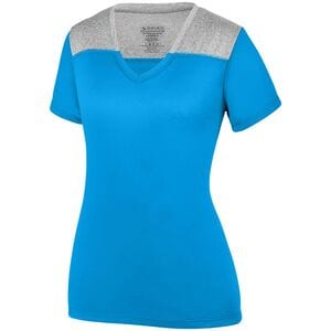 Augusta Sportswear 3057 - Ladies Challenge T Shirt Power Blue/ Graphite Heather