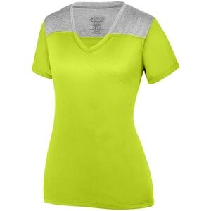 Augusta Sportswear 3057 - Ladies Challenge T Shirt Lime/ Graphite Heather
