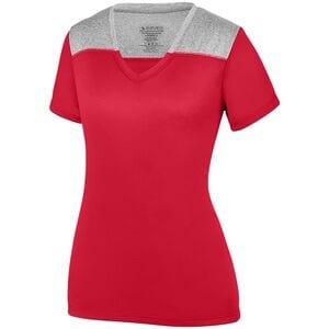 Augusta Sportswear 3057 - Ladies Challenge T Shirt Red/ Graphite Heather