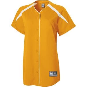 Holloway 221369 - Ladies Blaze Jersey Light Gold/White