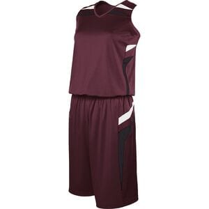 Holloway 224364 - Ladies Prodigy Jersey Dark Maroon/Black/White