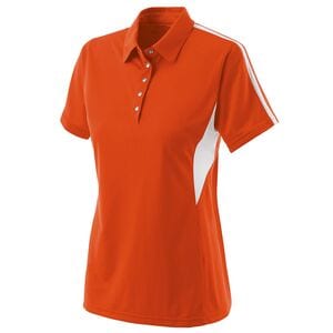 Holloway 222308 - Ladies Shark Bite Polo Orange/White