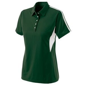 Holloway 222308 - Ladies Shark Bite Polo Forest/White