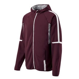 Holloway 229251 - Youth Fortitude Jacket Maroon/White/White Print