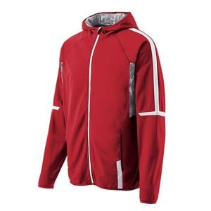 Holloway 229251 - Youth Fortitude Jacket Scarlet/White/White Print