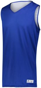 Russell 5R9DLM - Undivided Solid Single Ply Reversible Jersey Royal/White