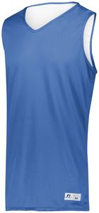 Russell 5R9DLM - Undivided Solid Single Ply Reversible Jersey Columbia Blue/White