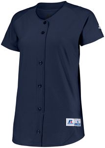 Russell 737VTX - Ladies Stretch Faux Button Jersey Marina