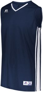 Russell 4B1VTM - Legacy Basketball Jersey Navy/White
